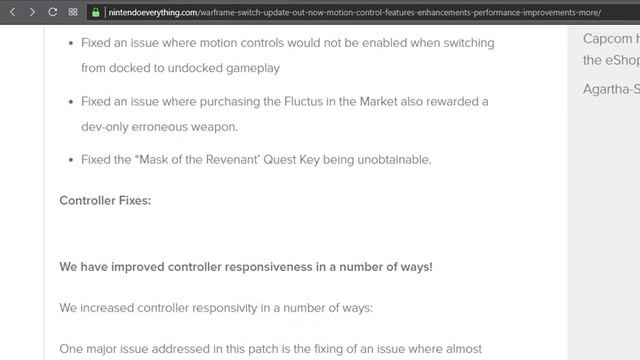 Warframe Nintendo switch firmware update out now смотреть онлайн