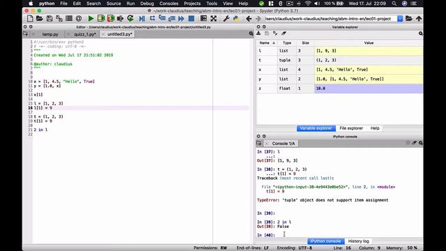 6. Container data types: Python Preparatory Lectures ComplexEcons@EE Summer Academy 2019 смотреть онлайн