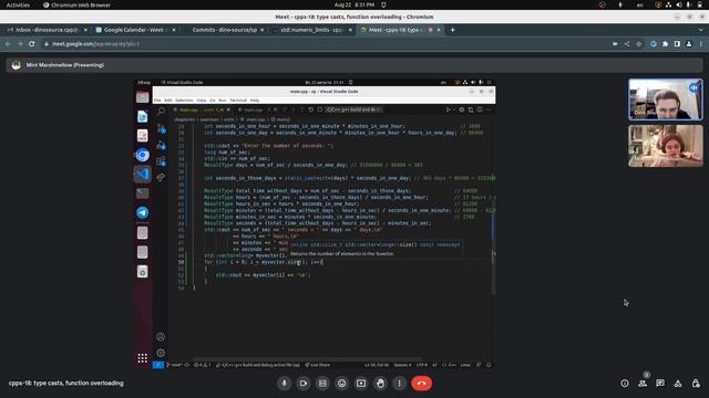 cpps-18: function overloading, type casts (part 1) смотреть онлайн
