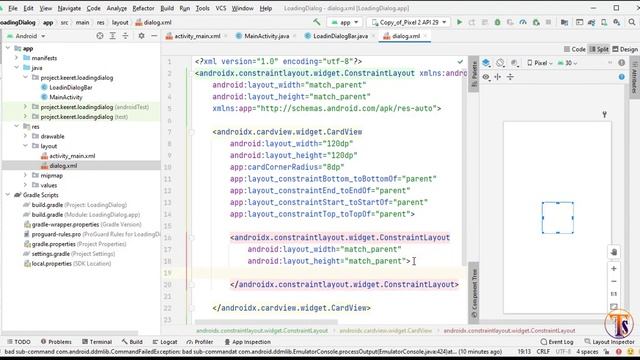 Create Custom Progress Loading Dialog in Android Studio | ProgressDialog смотреть онлайн
