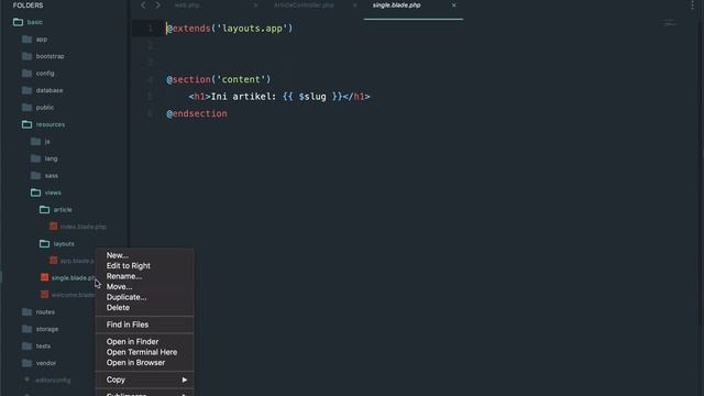 6 merapikan file blade ke dalam folder - Belajar Laravel 7.x смотреть онлайн