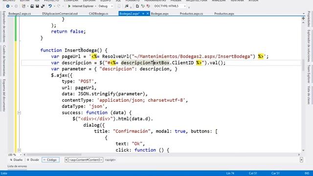 153 - Aplicación Comercial: AJAX & JSon, Parte VII смотреть онлайн