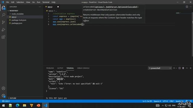 Create First Node.js Project in VS Code and Test in Postman смотреть онлайн