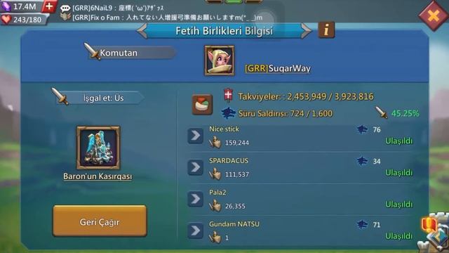Lords Mobile K414 | BRR Family vs DTF bot Baron war смотреть онлайн