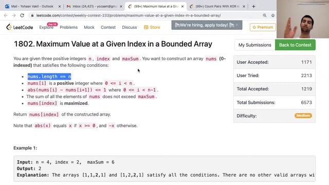 Live Solving Leetcode Weekly Contest 233 ( virtual ) смотреть онлайн