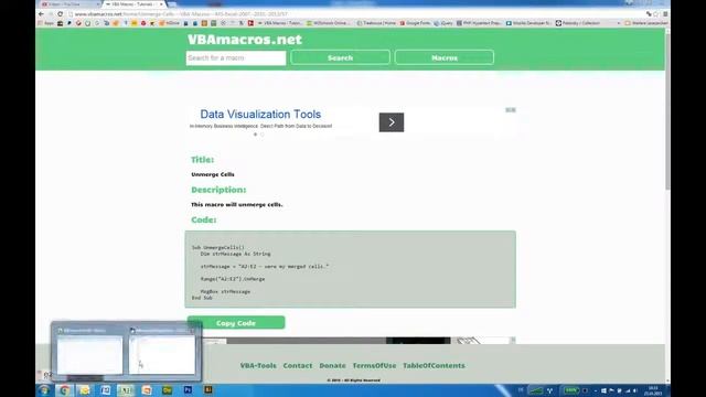 Unmerge Cells - VBA Macros - Tutorial - MS Excel 2007, 2010, 2013 смотреть онлайн