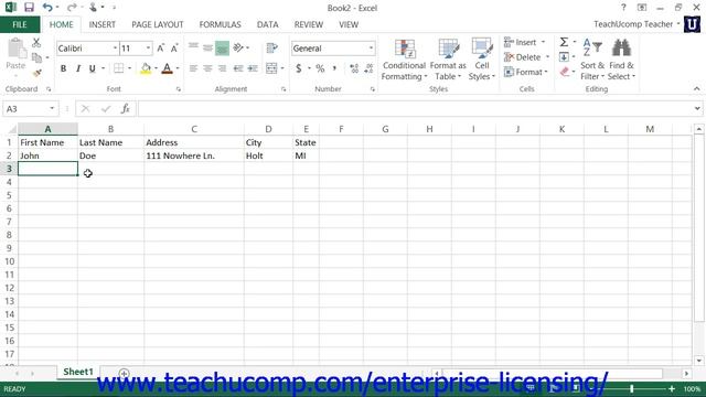 Microsoft Office Excel Tutorial 2013 Creating Tables 20.1 Employee Group Training смотреть онлайн