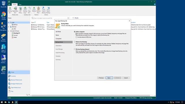 How to do a backup with Veeam Agent for Windows смотреть онлайн