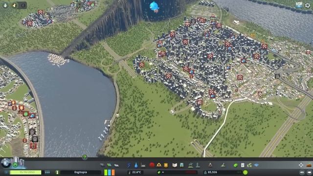 I built a LAKE using SKYSCRAPERS in Cities Skylines! смотреть онлайн
