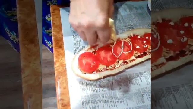 #СТУДЕНЧЕСКАЯ ПИЦЦА# #БЫСТРО# #ВКУСНО#. смотреть онлайн
