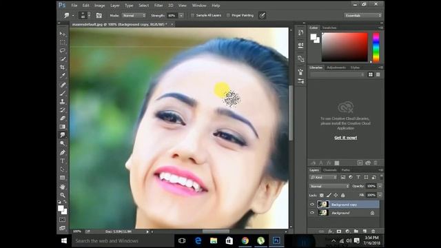 How to create Oil Paint Effect in Photoshop without Plugin Smudge Tool смотреть онлайн
