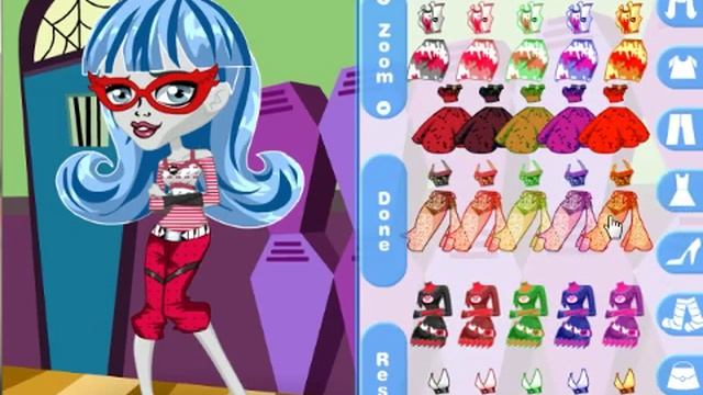 Chibi Ghoulia Dress Up Game смотреть онлайн