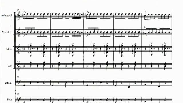 * Ο χορός του Ζορμπά (Syrtaky) Zorba Dance, La Danza di Zorba, Mikis Theodorakis for mandolin смотреть онлайн