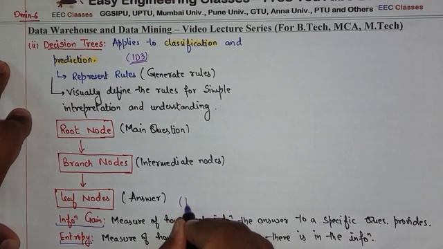 L37: Decision Tree Technique for Classification and Prediction | Data Mining Lectures in Hindi смотреть онлайн