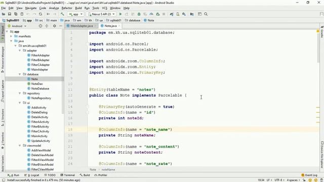 Обзор курса "SQLite. Базы данных в Android приложениях" смотреть онлайн