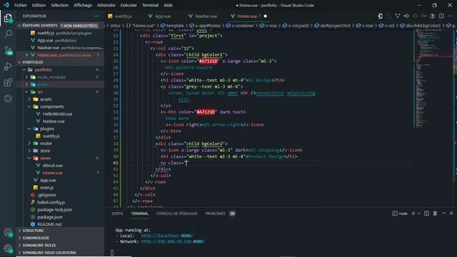 Vuejs - Vuetify How To Build A Personal Portfolio Website Using HTML & CSS & JS | Portfolio Websit смотреть онлайн