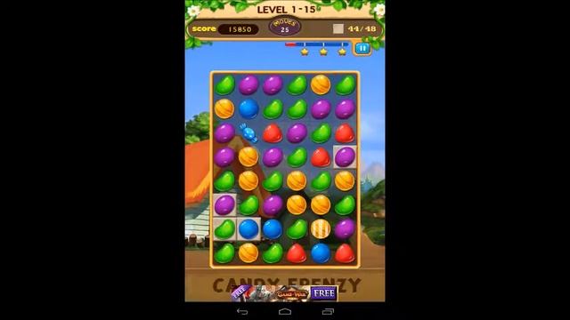 Candy Frenzy Level 1-15 - 3 Star Walkthrough смотреть онлайн