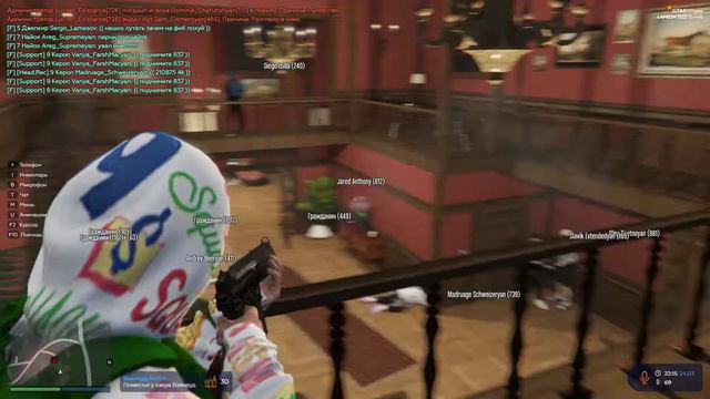 GTA V RP - Рейд против ментов (Армянская мафия) МЯСО Сервер LaMesa смотреть онлайн
