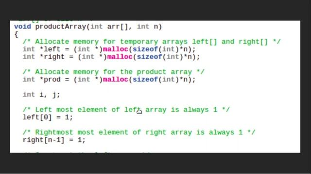 A Product Array Puzzle | GeeksforGeeks смотреть онлайн