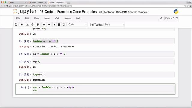 Python3 -- 38. Lambda Functions смотреть онлайн