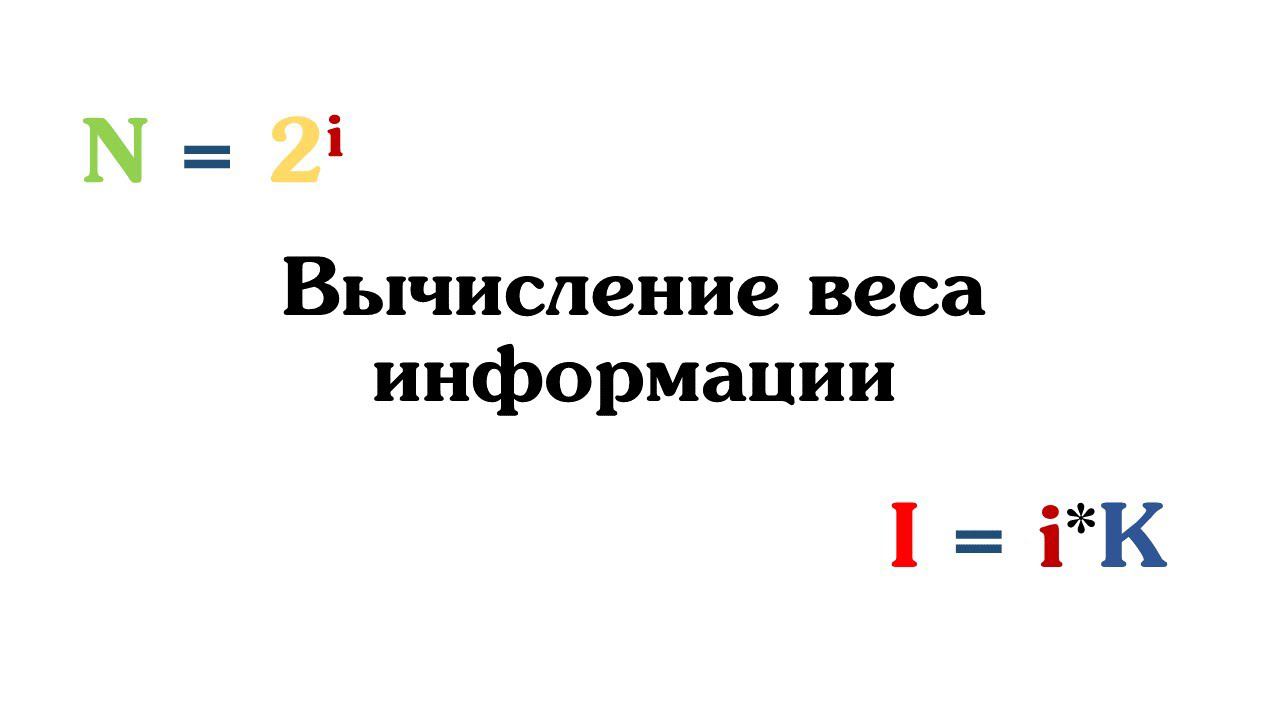 Вычисление веса информации смотреть онлайн