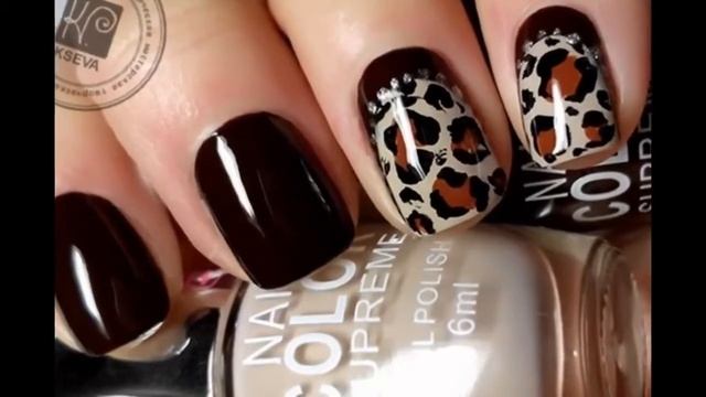 Леопардовый дизайн ногтей за 2 минутки ♥ ♫ ♥ Стильный маникюр. смотреть онлайн