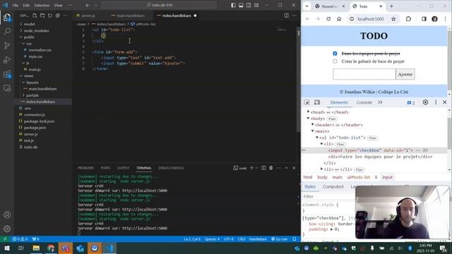 Handlebars - Exemple Todo смотреть онлайн