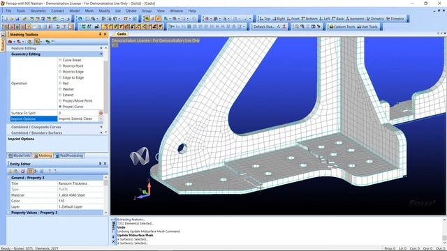 Автоматическое назначение толщины элементов в Femap 11.4.2. Визуализация. смотреть онлайн
