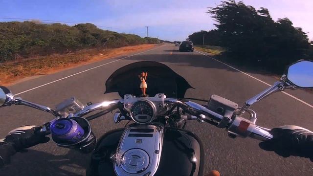 Pacific Coast Highway, California - VTX 1800 MotoVlog смотреть онлайн