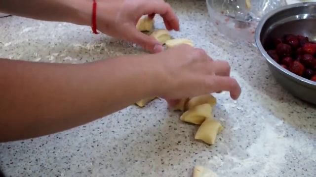 Вареники с вишней и клубникой | Cherry Pierogi | Быстрый и простой рецепт от CookingOlya