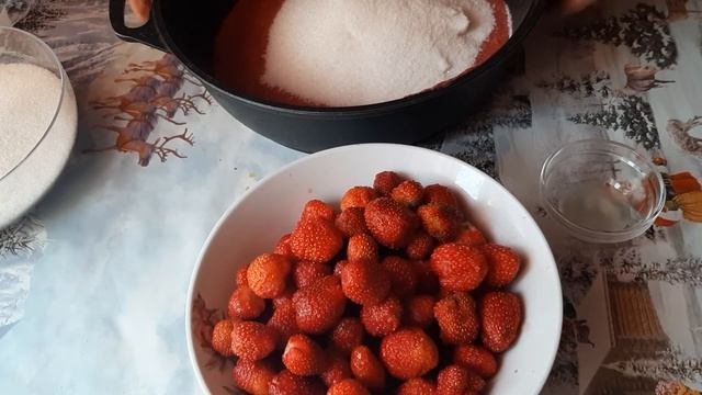 Вкусное клубничное варенье. смотреть онлайн