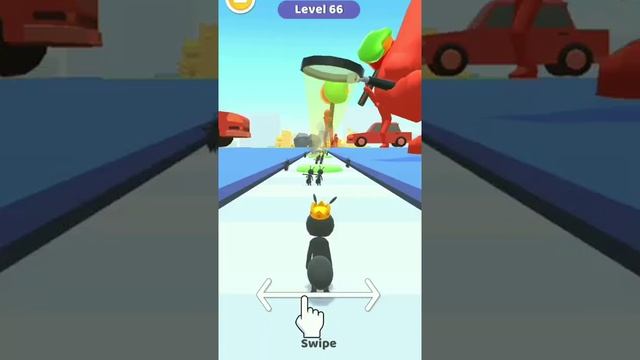 Tiny Run-3D VS Fart Runner Challenge Gameplay Walkthrough Android-iOS#shorts смотреть онлайн