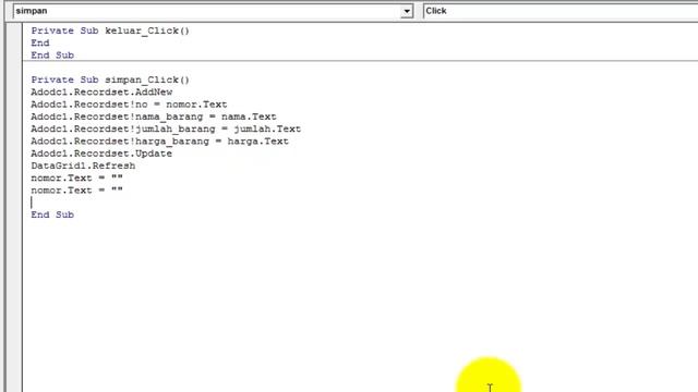 Tutorial Membuat Program Input Data ke Database Mengguanakan VB 6 #bagian2 смотреть онлайн