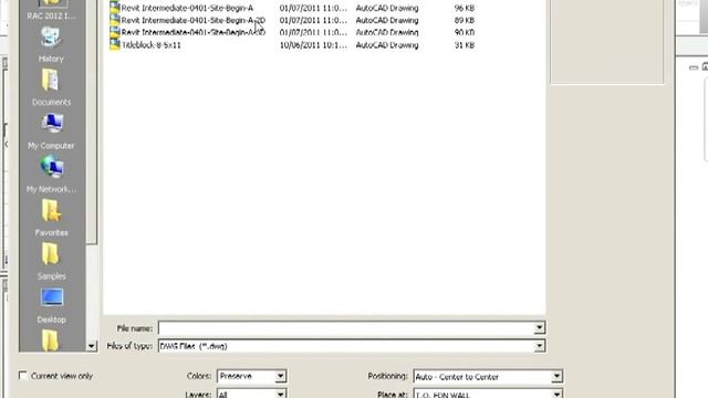 Advanced Revit Architecture 2012 Tutorial - Linking the AutoCAD into Revit смотреть онлайн