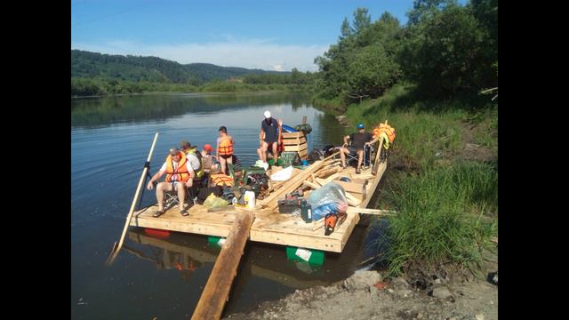 Сплав на свежепостроенном плоту. 27-20.06.2018г. смотреть онлайн