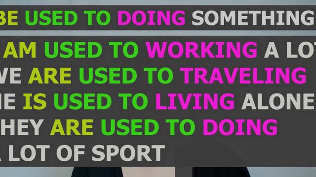 USED TO DO something vs BE USED TO DOING something смотреть онлайн