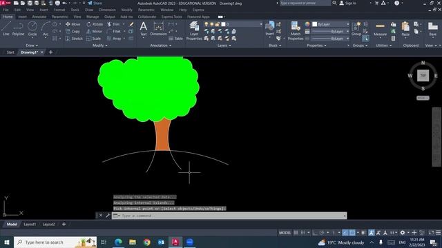 14- AutoCAD commands (POLYGON, ELLIPSE, and PRINT) смотреть онлайн