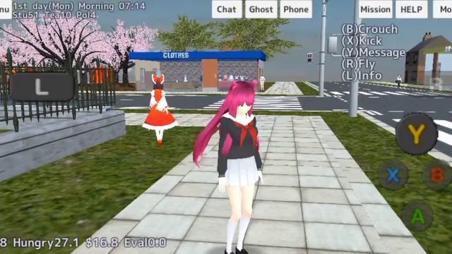 как сделать/включить кровь в School Girl Simulatior?\\Лика\\ Туториал #рек #челлендж #туториал