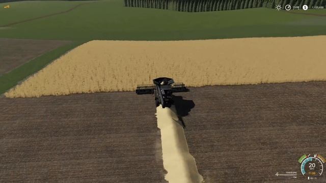 LONE OAK FS19! Harvesting Oats With The 100 Meter Header! смотреть онлайн