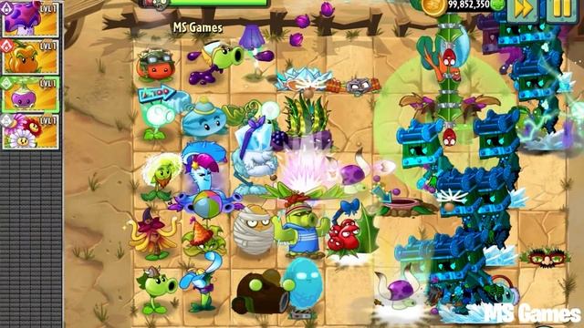 PvZ 2 Battlez - 1000 Cart Head Zombies and Random All Plants Level 1 смотреть онлайн