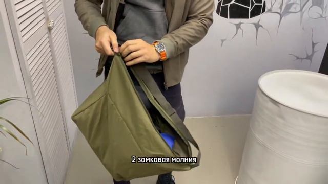 ДЯГ. MPFB. Складная сумка из нейлона. смотреть онлайн