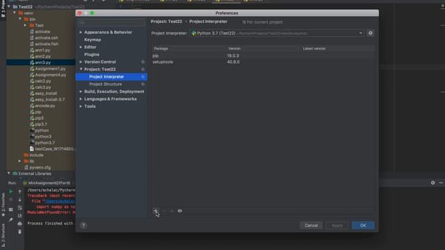 How to install numpy for pycharm #mac #windows #python #package смотреть онлайн
