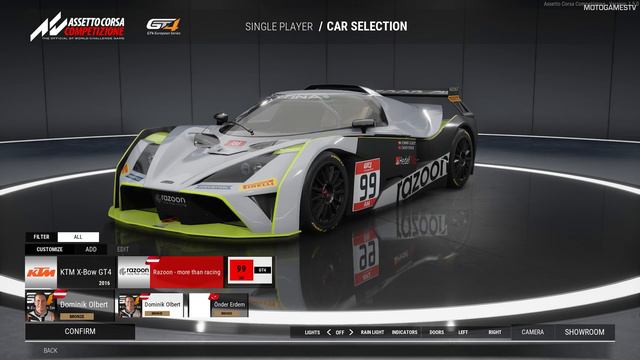 Assetto Corsa Competizione - New Cars from GT4 Pack DLC (Menu Showcase - 2019 GT4 European Series) смотреть онлайн