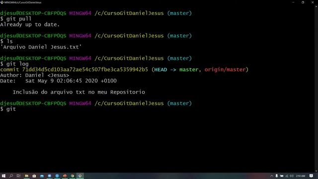 Curso de git para iniciantes - Comandos - aula 05 смотреть онлайн
