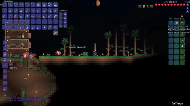 Terraria Walkthrough Episode 3: That eye is suspicious looking смотреть онлайн