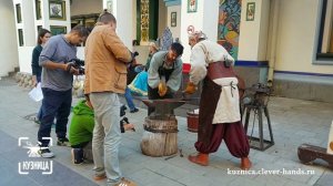 участие нашей кузницы в сьемках для канала Пятница