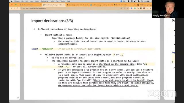 Golang Course - Session 13： Benchmarks in Go. Packages in Go смотреть онлайн