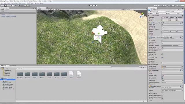 Unity surivial - Выживание #2 - Terrain и вода смотреть онлайн