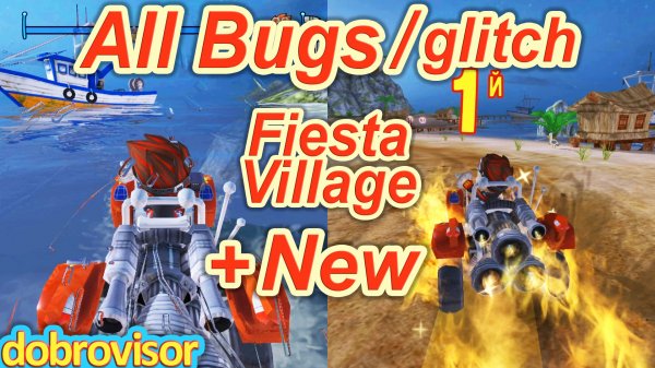 Beach Buggy Racing All Bugs Fiesta Village | BB Racing Деревенский Праздник глюки